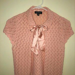 Bebe Knitted Mini Cardigan Dusty Rose